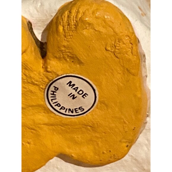 Vintage Handcrafted Paper Mache Mouse Figurine With Doll Ornament Philippines - Picture 8 of 8